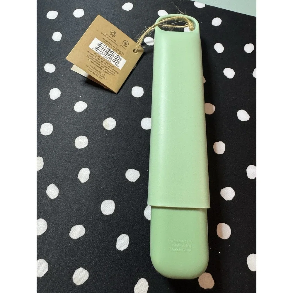 NIP Hip Cutlery Case Travel Fork Spoon Knife Wheat Straw Reusable Work Camping